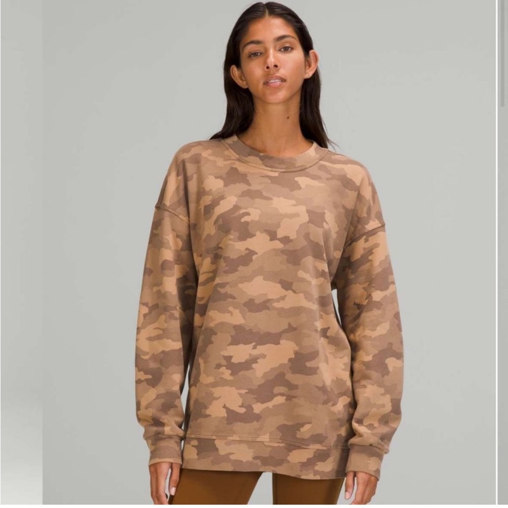 Lululemon Perfectly Oversized Crew Sweatshirt Heritage 365 Camo